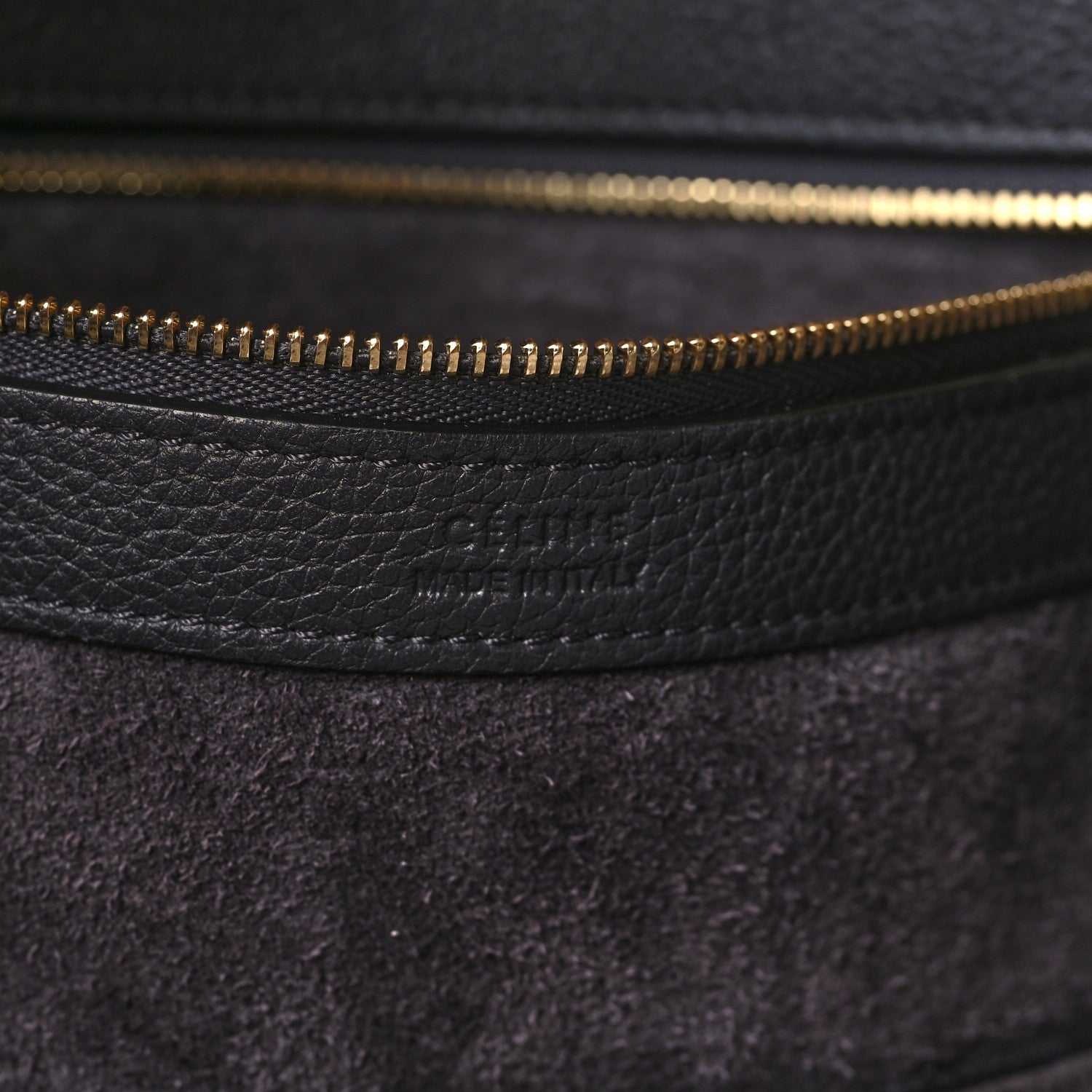 Celine Soft Grained Calfskin Small Belt Cabas Phantom Navy 5 of 8
