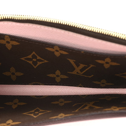 Louis Vuitton Monogram Bloom Flower Emilie Wallet Blue Jean 5 of 7