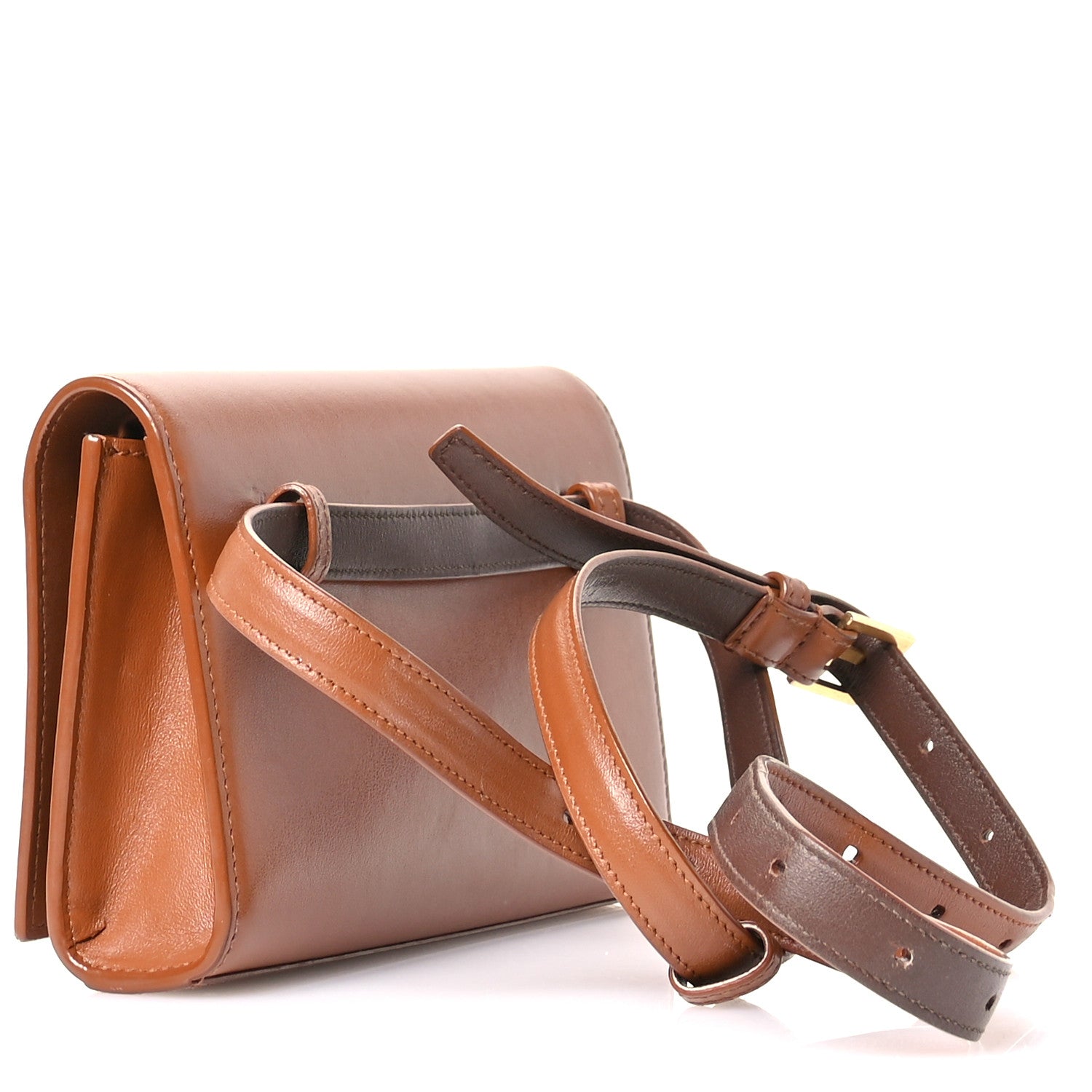 Saint Laurent Smooth Calfskin Monogram Kate Belt Bag Brick 3 of 14