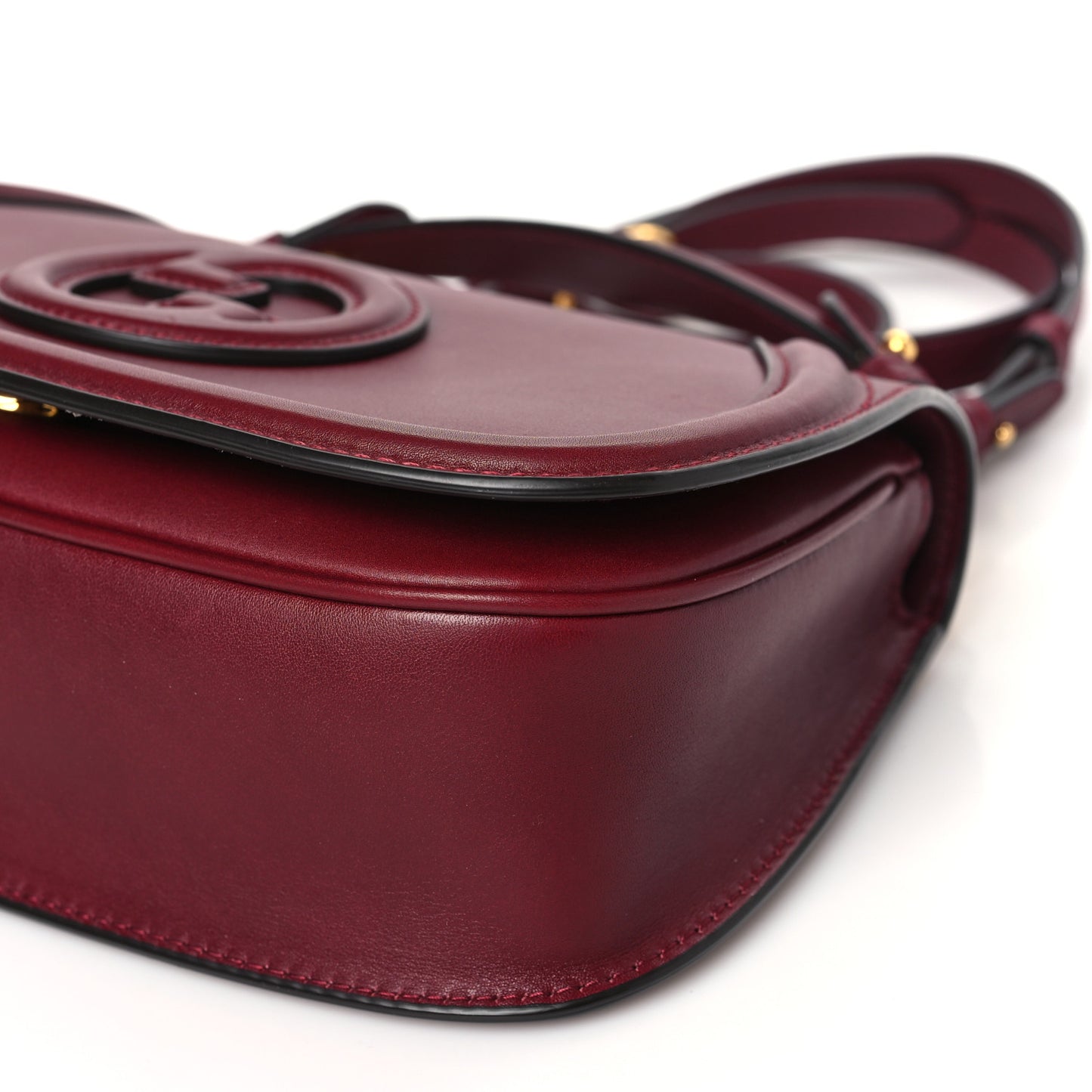 Roxy Calfskin Blondie Top Handle Bag Rosso Ancora