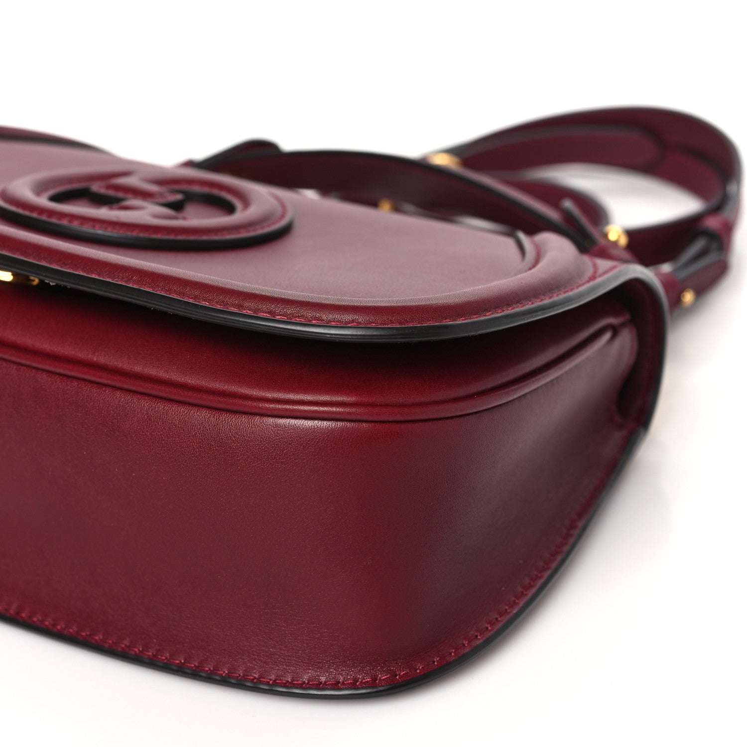 Gucci Roxy Calfskin Blondie Top Handle Bag Rosso Ancora 10 of 10