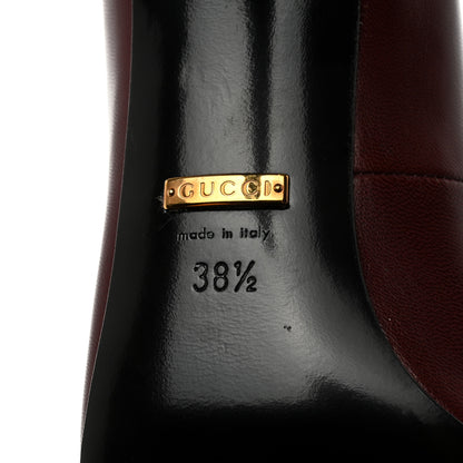 Gucci Malaga Kid Pumps 38.5 Vintage Bordeaux 6 of 12