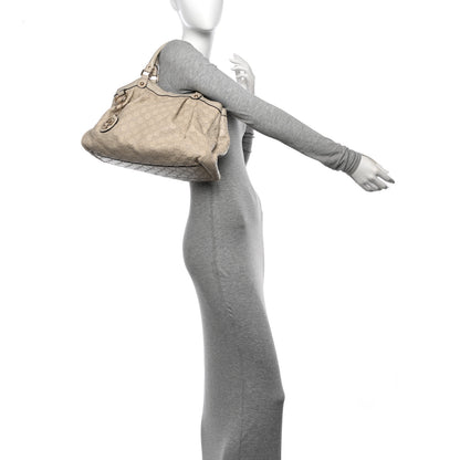Gucci Guccissima Medium Sukey Tote Mystic White 2 of 12
