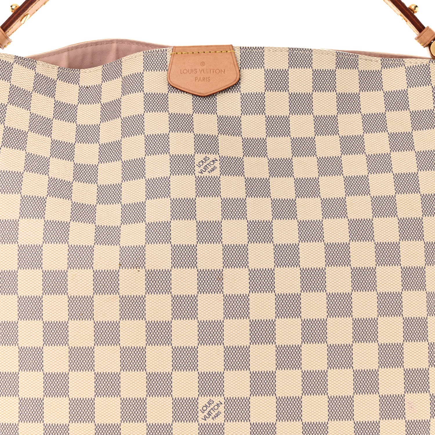 Louis Vuitton Damier Azur Graceful MM Rose Ballerine 8 of 13