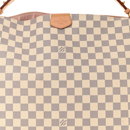 Louis Vuitton Damier Azur Graceful MM Rose Ballerine 8 of 13