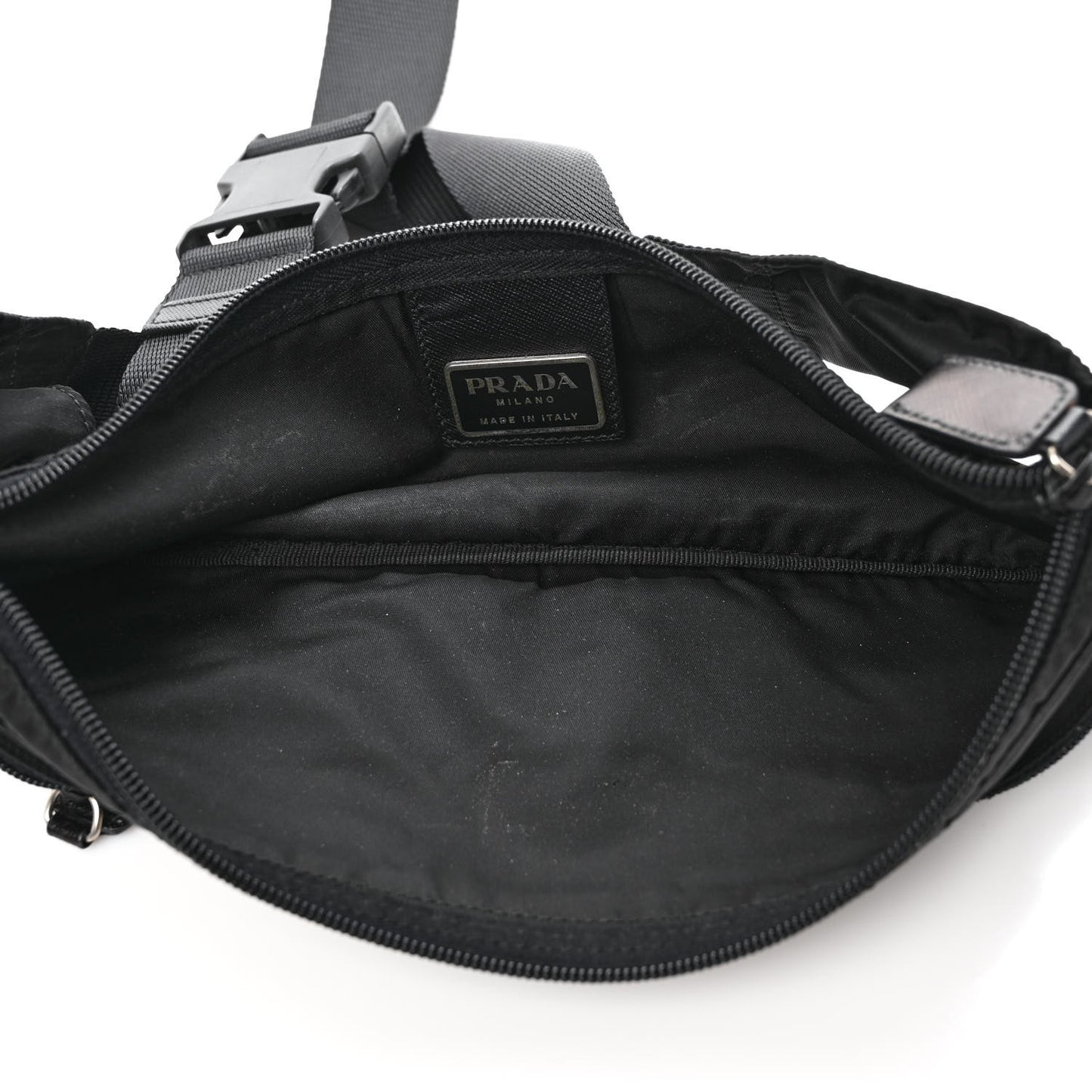 Tessuto Nylon Montagna Belt Bag Black