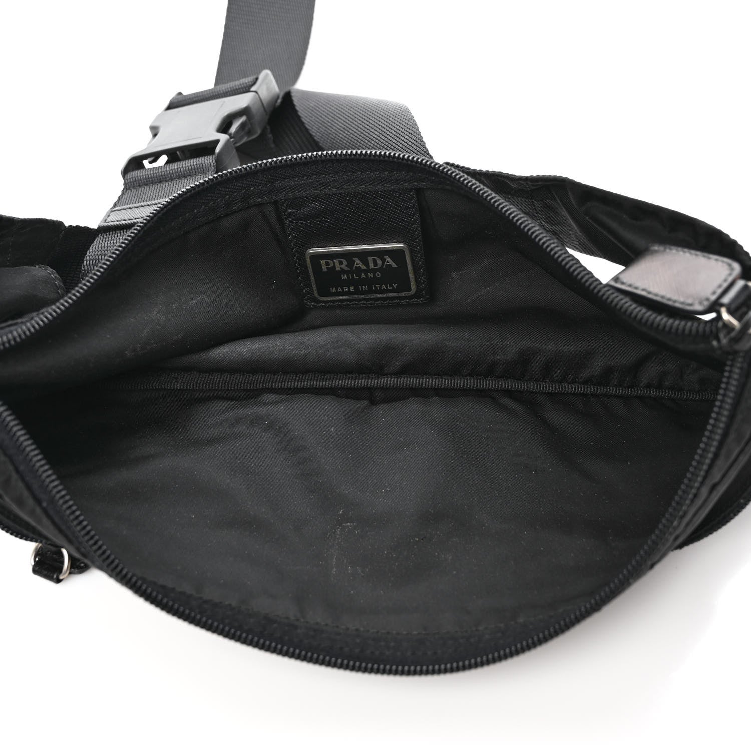 Prada Tessuto Nylon Montagna Belt Bag Black 5 of 7