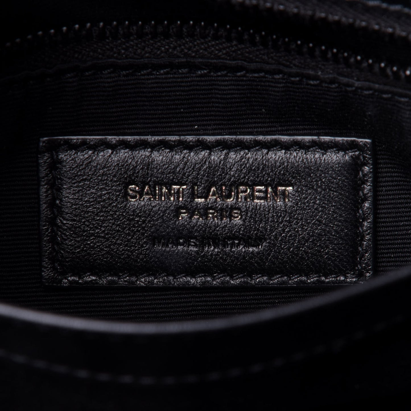 Calfskin Y Quilted Monogram Toy Loulou Crossbody Bag Black
