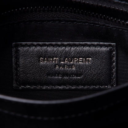 Saint Laurent Calfskin Y Quilted Monogram Toy Loulou Crossbody Bag Black 8 of 11