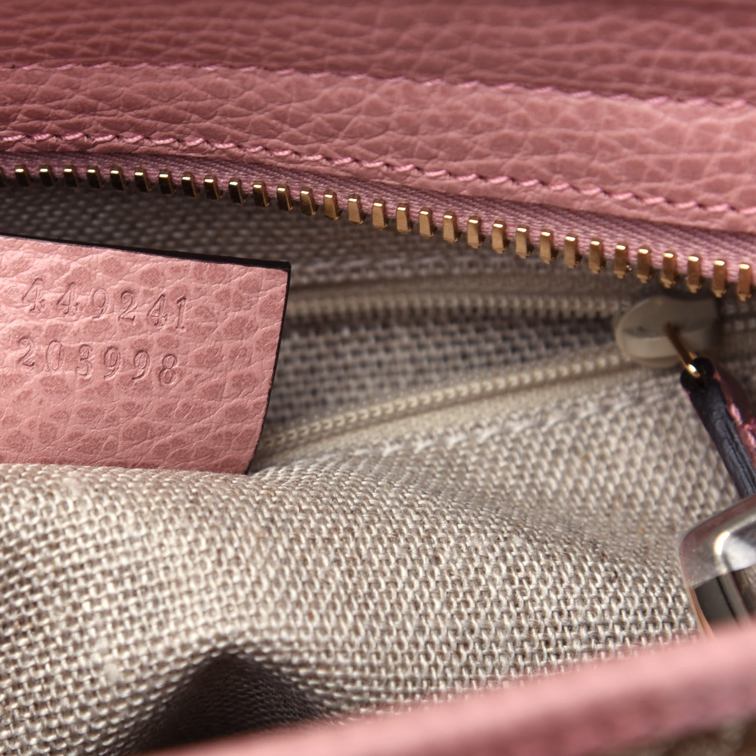 Gucci Monogram Small Bree Tote Beige Soft Pink 7 of 10