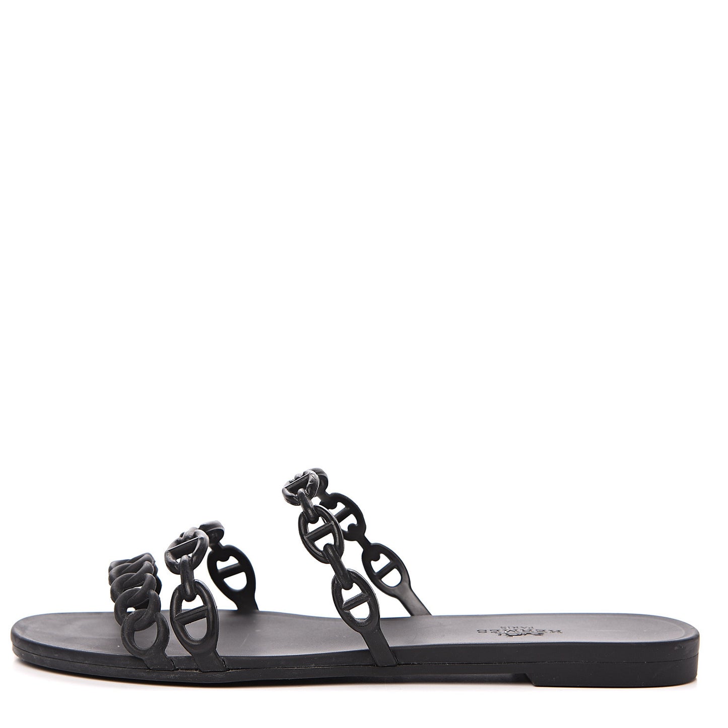 Rubber Chaine d'Ancre Rivage Sandals 37 Black