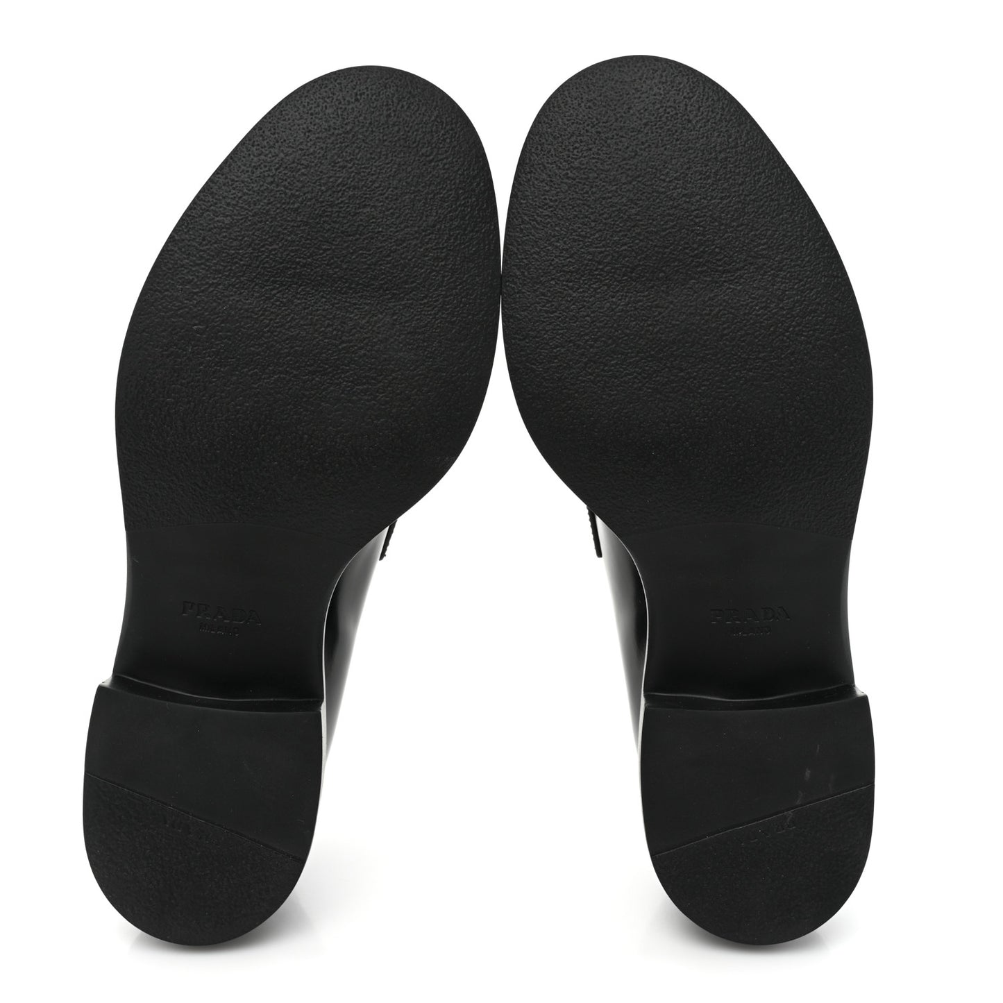 Spazzolato Metal Triangle Logo 50mm Loafers 37.5 Black