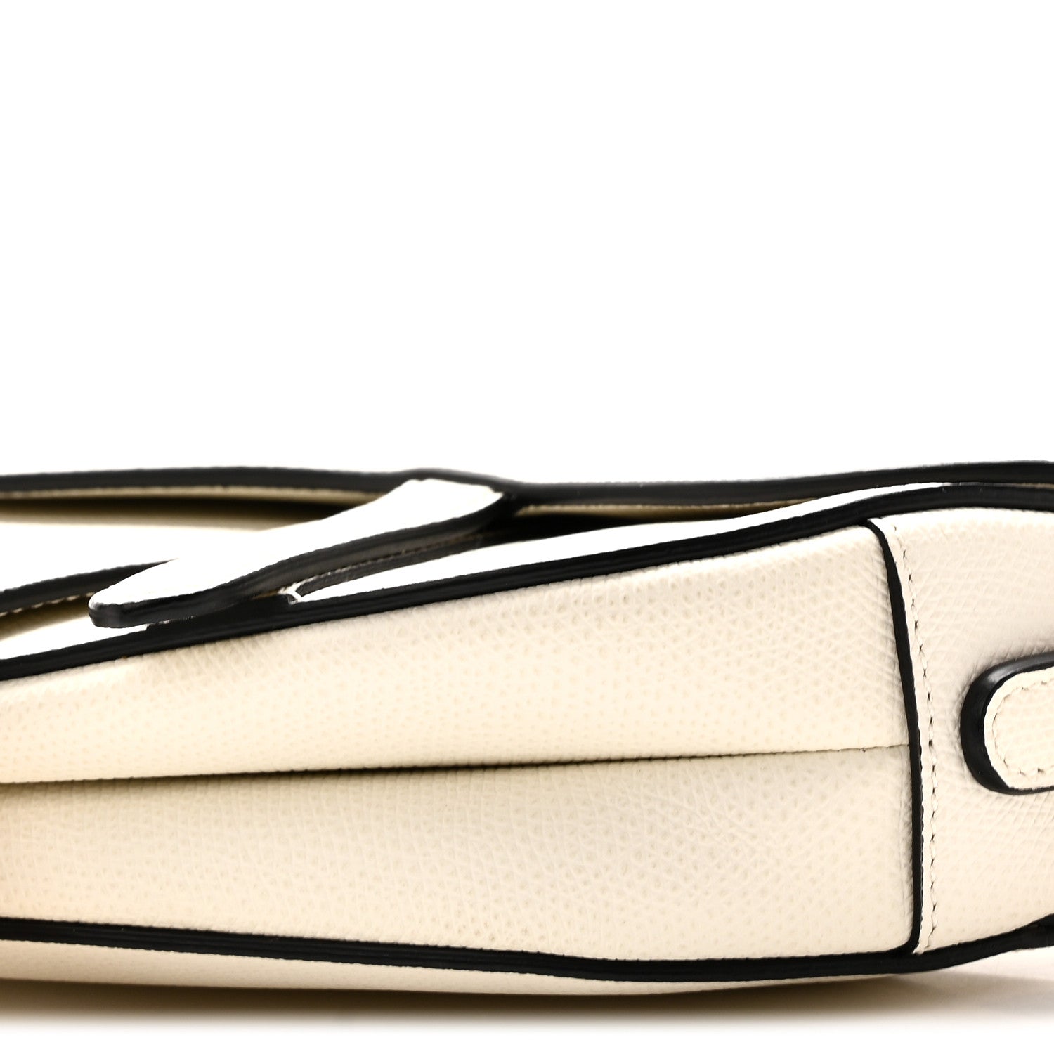 Christian Dior Grained Calfskin Mini Saddle Bag White 9 of 10