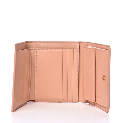 Saint Laurent Calfskin Trifold Wallet Pale Pink 4 of 11