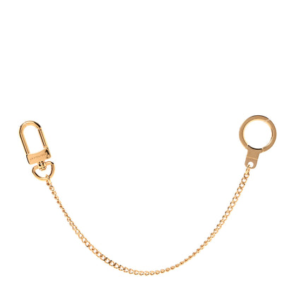 Louis Vuitton Metal Pochette Extender Key Ring Chain Gold 1 of 5