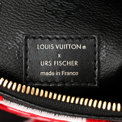 Louis Vuitton X UF Tufted Monogram Speedy Bandouliere 25 Black Red 6 of 10