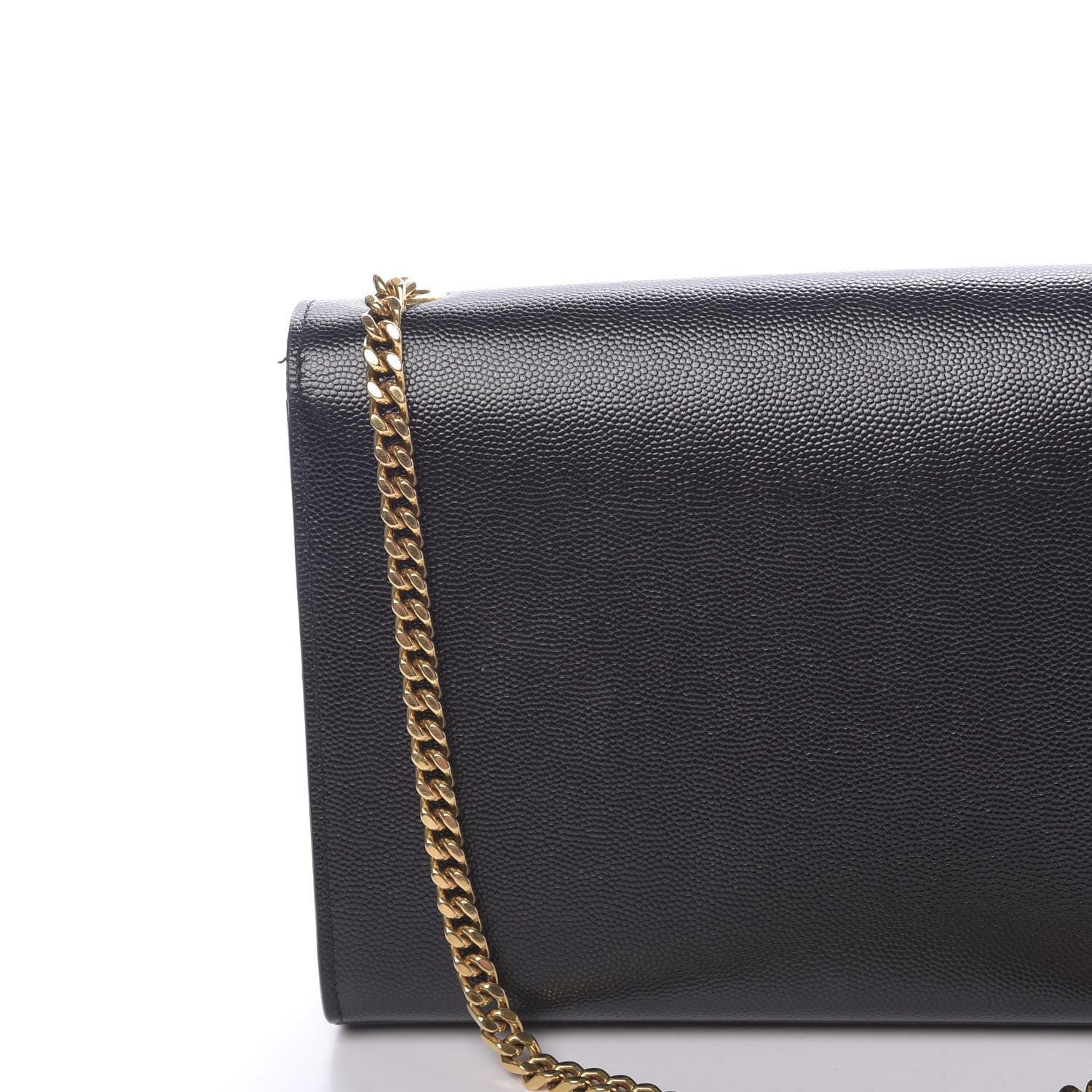 Saint Laurent Grain De Poudre Medium Classic Monogram Kate Satchel Black 10 of 10