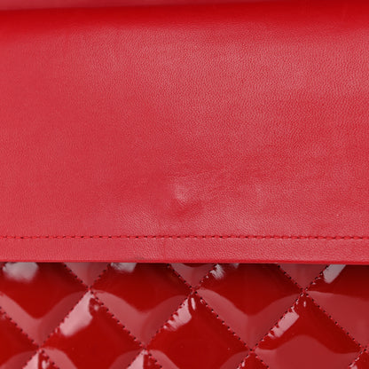 Chanel Patent Quilted Maxi Double Flap Red 11 of 14