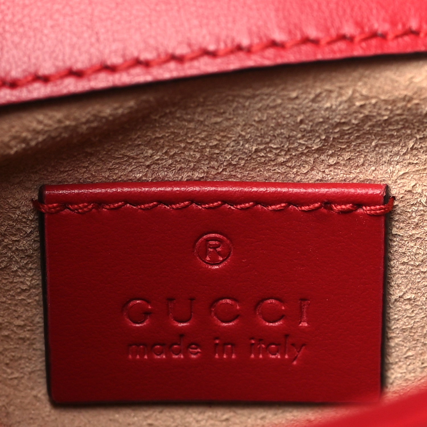 Gucci Calfskin Matelasse Mini GG Marmont Top Handle Shoulder Bag Hibiscus Red 6 of 11