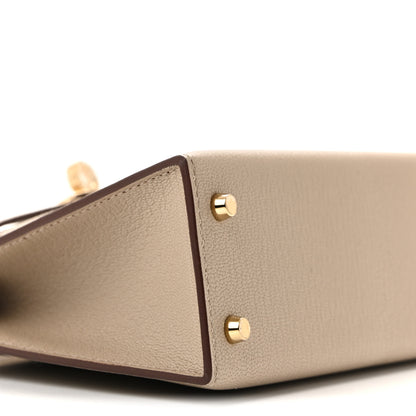 Hermes Chevre Mysore Horseshoe Mini Kelly Sellier 20 Gris Tourterelle Rose Mexico 8 of 10