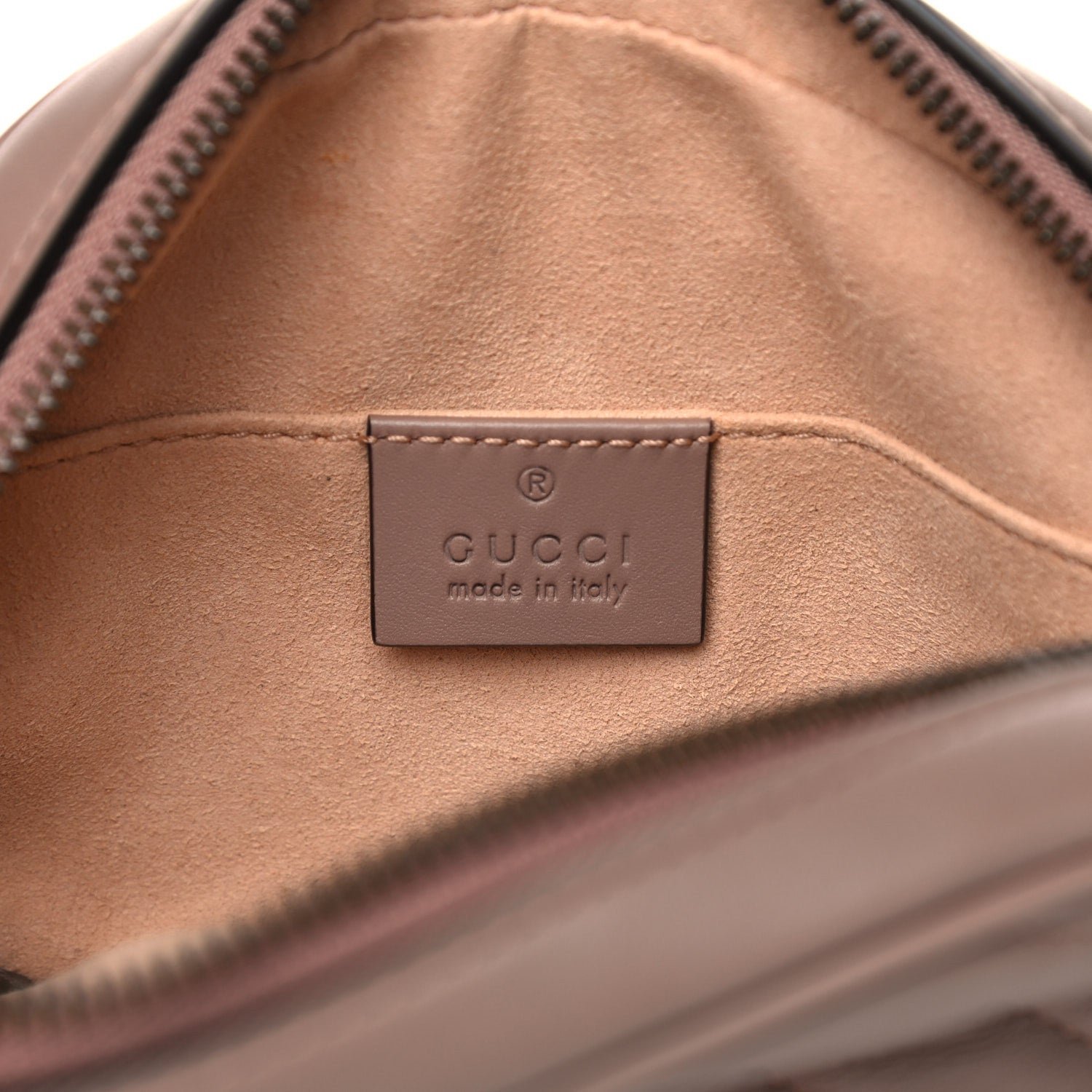 Gucci Calfskin Matelasse GG Marmont Belt Bag 95 38 Porcelain Rose 6 of 12