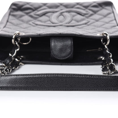Chanel Caviar Quilted Petit Shopping Tote PST Black 11 of 15