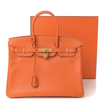 Hermes Epsom Birkin 35 Orange 17 of 17