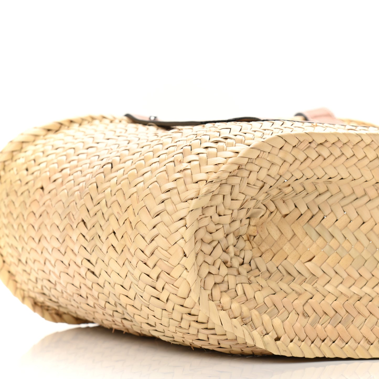 Raffia Basket Tote Bag Natural Tan