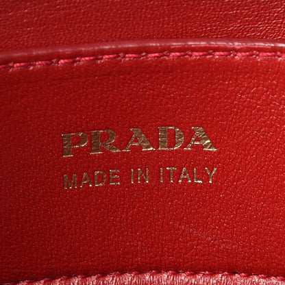Prada Saffiano Cuir Medium Double Bag Black Fuoco 8 of 21