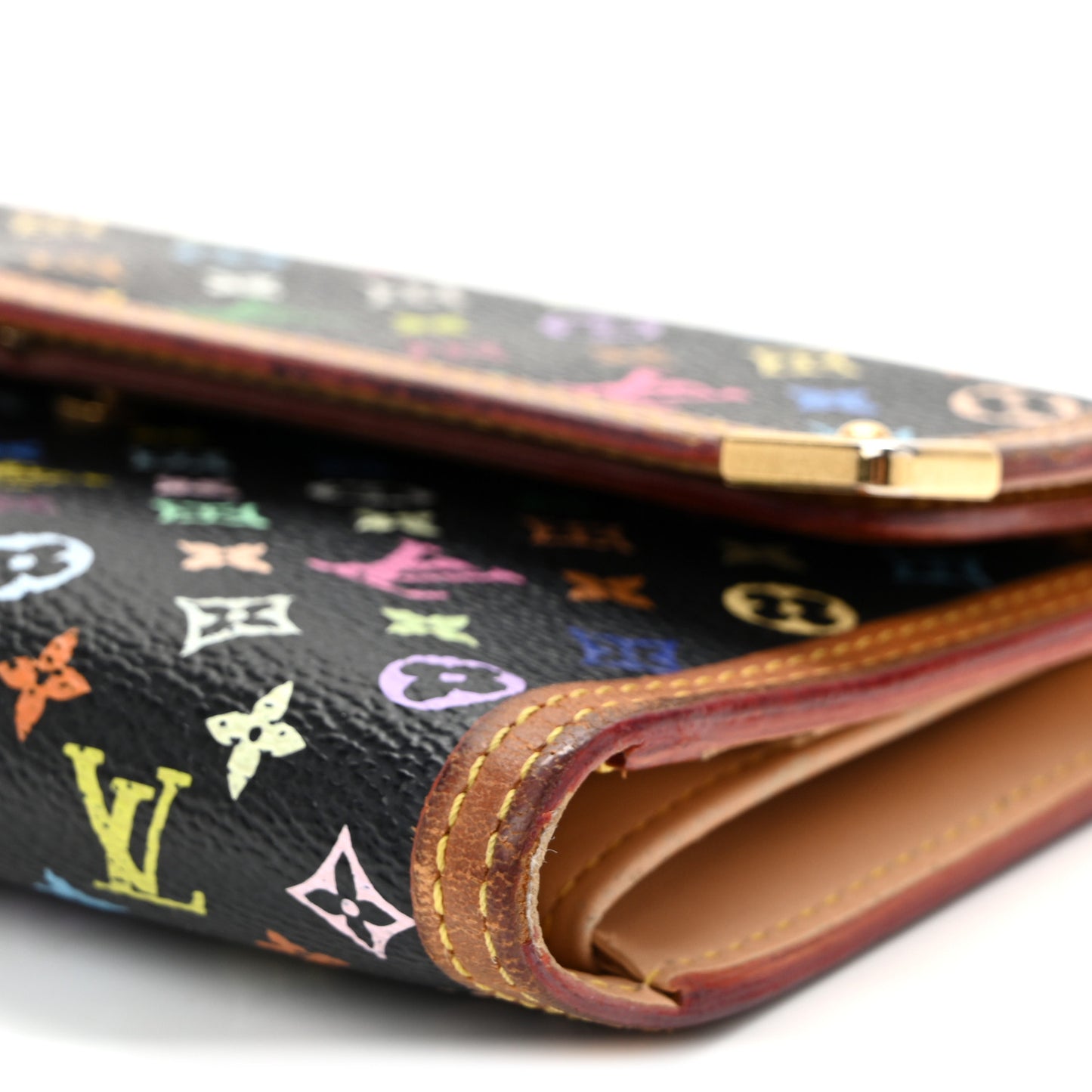 Monogram Multicolor Porte Tresor International Wallet Black