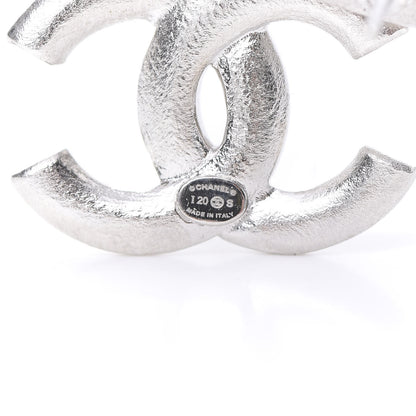 Chanel Crystal Palais Garnier CC Drop Earrings Silver 4 of 5