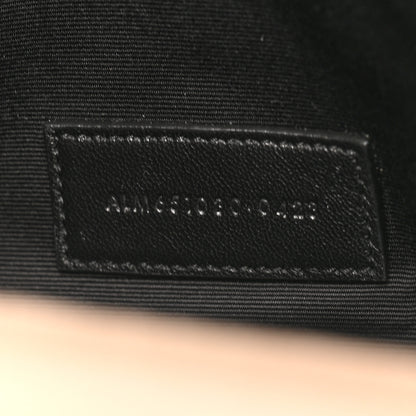 Saint Laurent Grain De Poudre Textured Mixed Matelasse Triquilt Monogram Clutch Dark Beige Dark Beige 7 of 8
