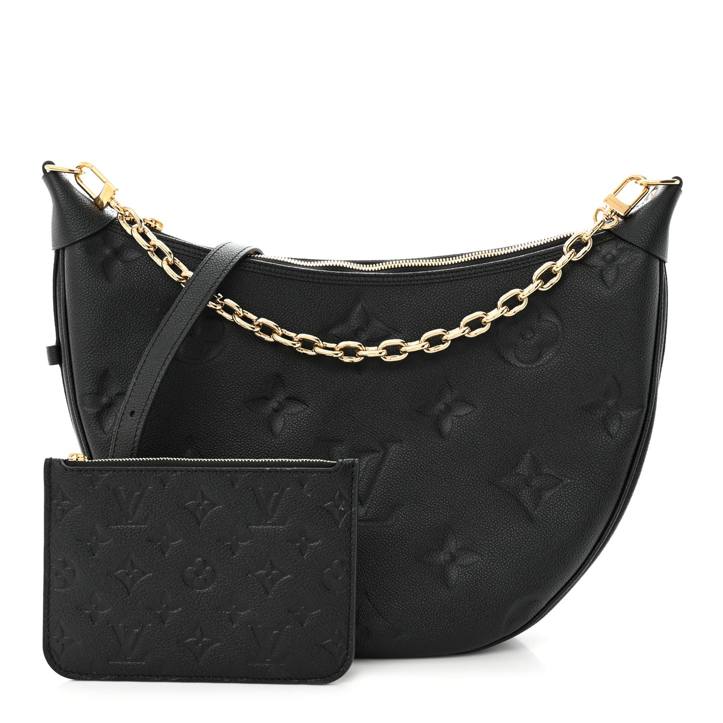 Empreinte Monogram Giant Loop Hobo Black