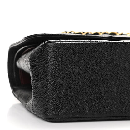 Chanel Caviar Quilted Jumbo Double Flap Black 9 of 12
