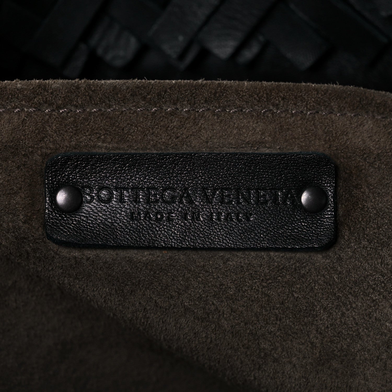 Bottega Veneta Nappa Intrecciato Patchwork Frayed Tote Black 6 of 9