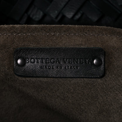 Bottega Veneta Nappa Intrecciato Patchwork Frayed Tote Black 6 of 9