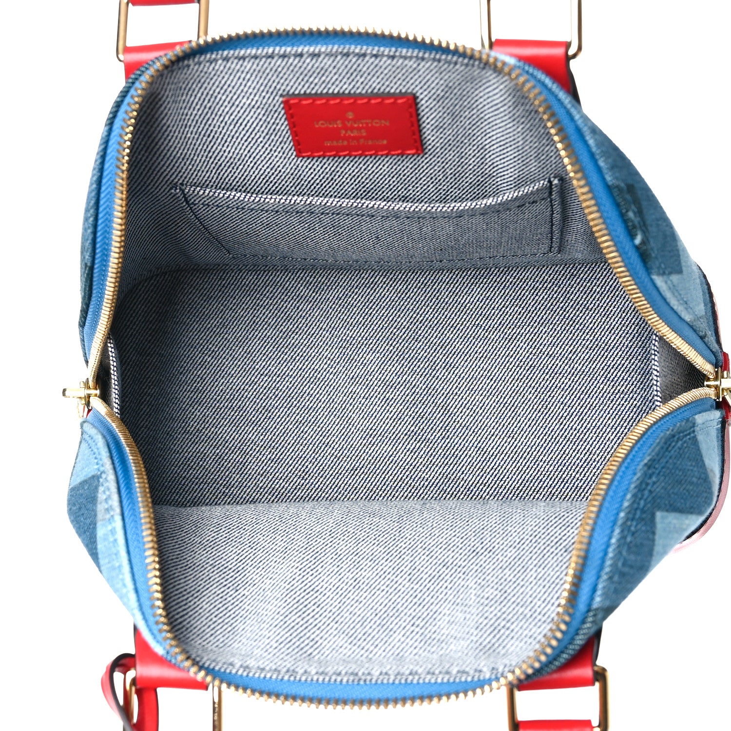 Louis Vuitton Denim Damier Monogram Patchwork Alma BB 5 of 8