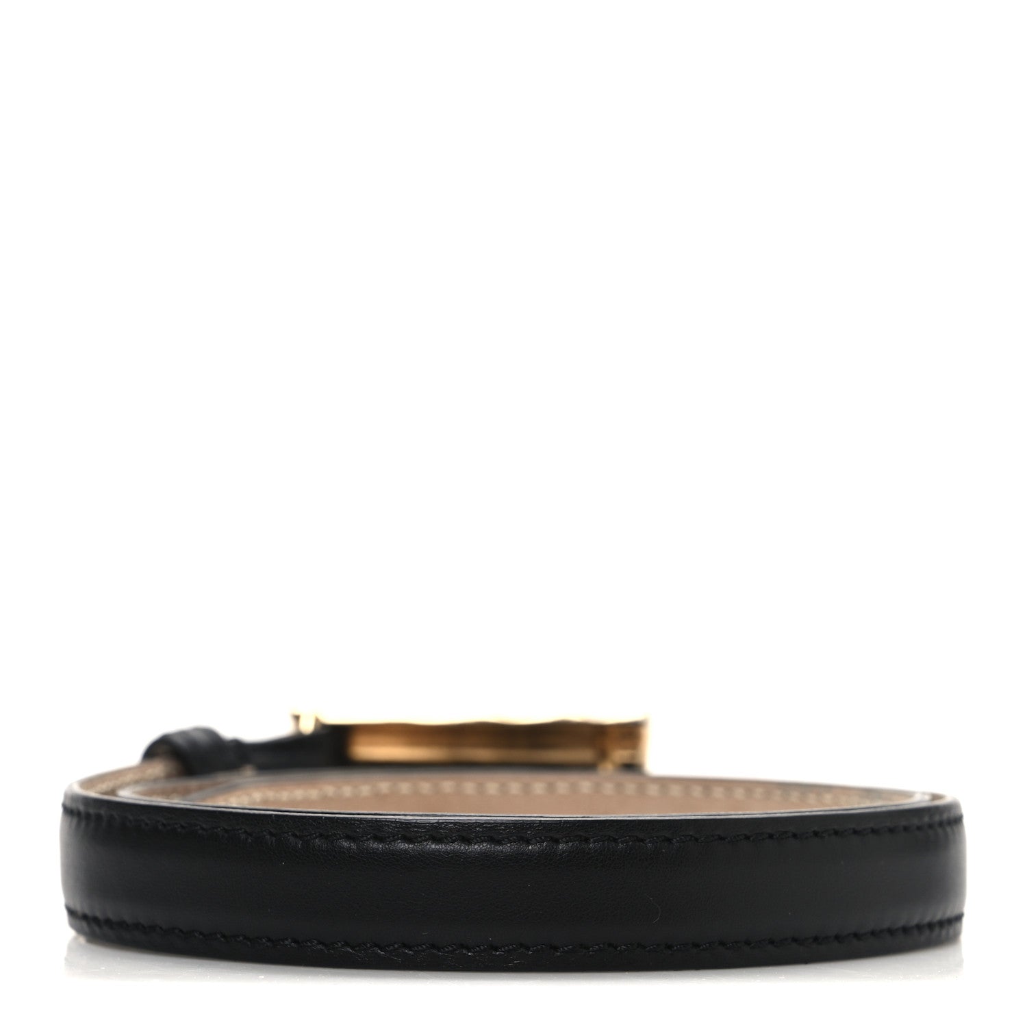Khaite Calfskin Julius Belt 70 28 Black 2 of 7