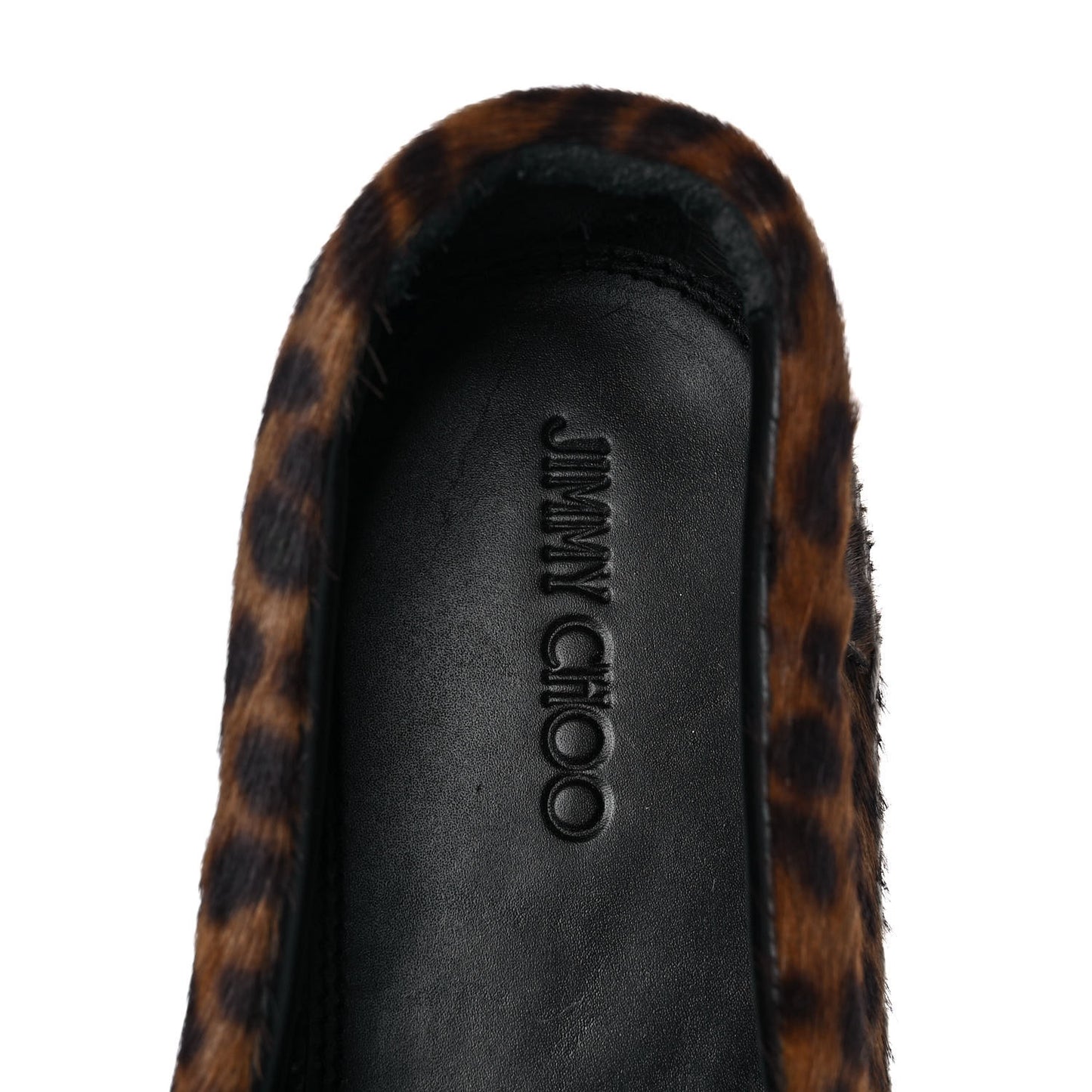 Pony Hair Leopard Print Mens Espadrilles 45 Brown