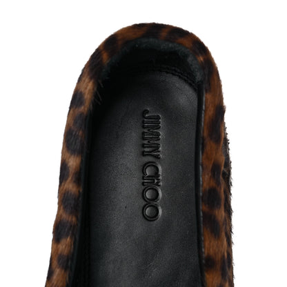 Jimmy Choo Pony Hair Leopard Print Mens Espadrilles 45 Brown 7 of 9
