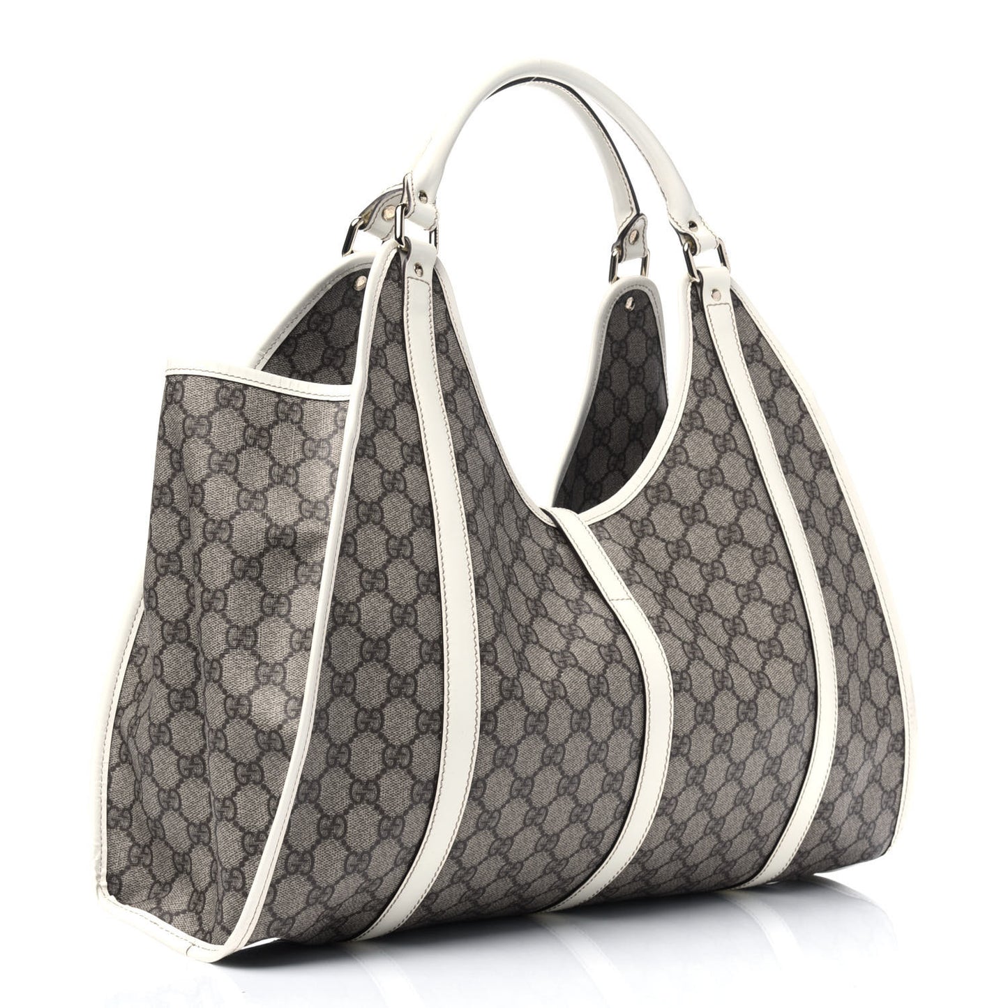 Monogram Large Joy Shoulder Bag White