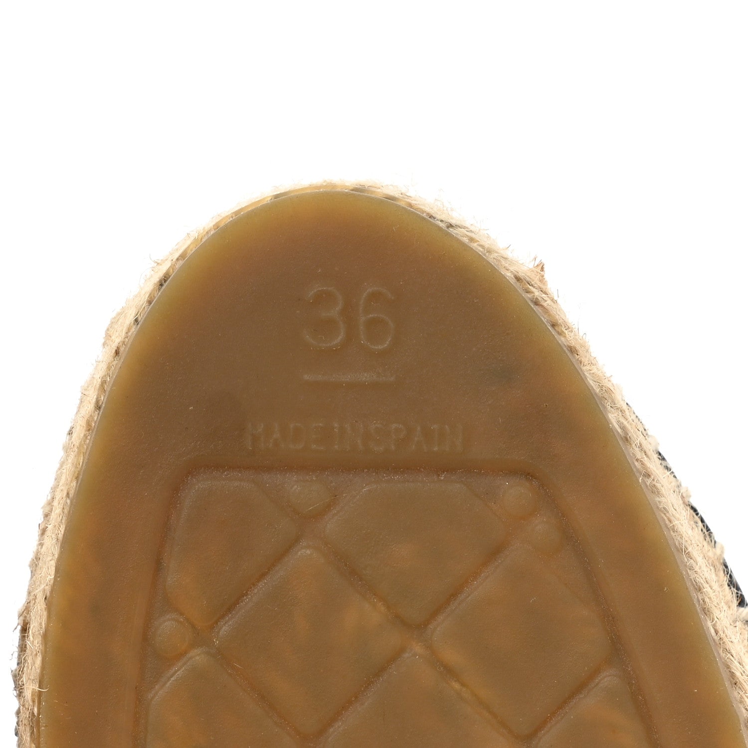 Chanel Tweed Patent Goatskin Sequin CC Espadrilles 36 Black 6 of 8