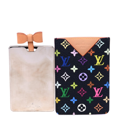 Louis Vuitton Monogram Multicolor Mirror and Case Pouch Black 3 of 5