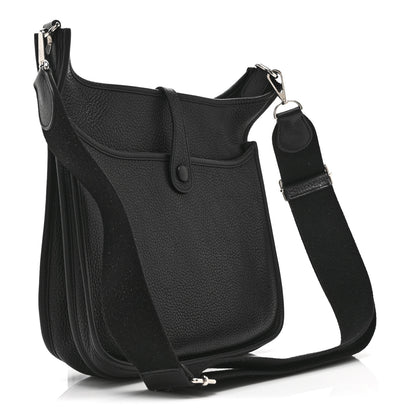 Hermes Taurillon Clemence Evelyne III PM Black 3 of 11