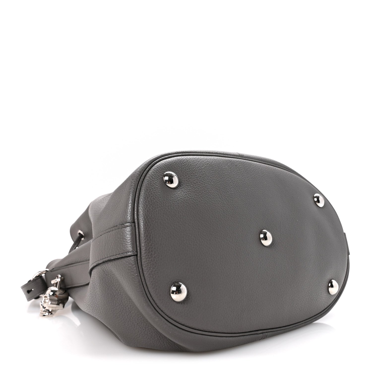 Alexander McQueen Calfskin Bucket Bag Grey 4 of 14