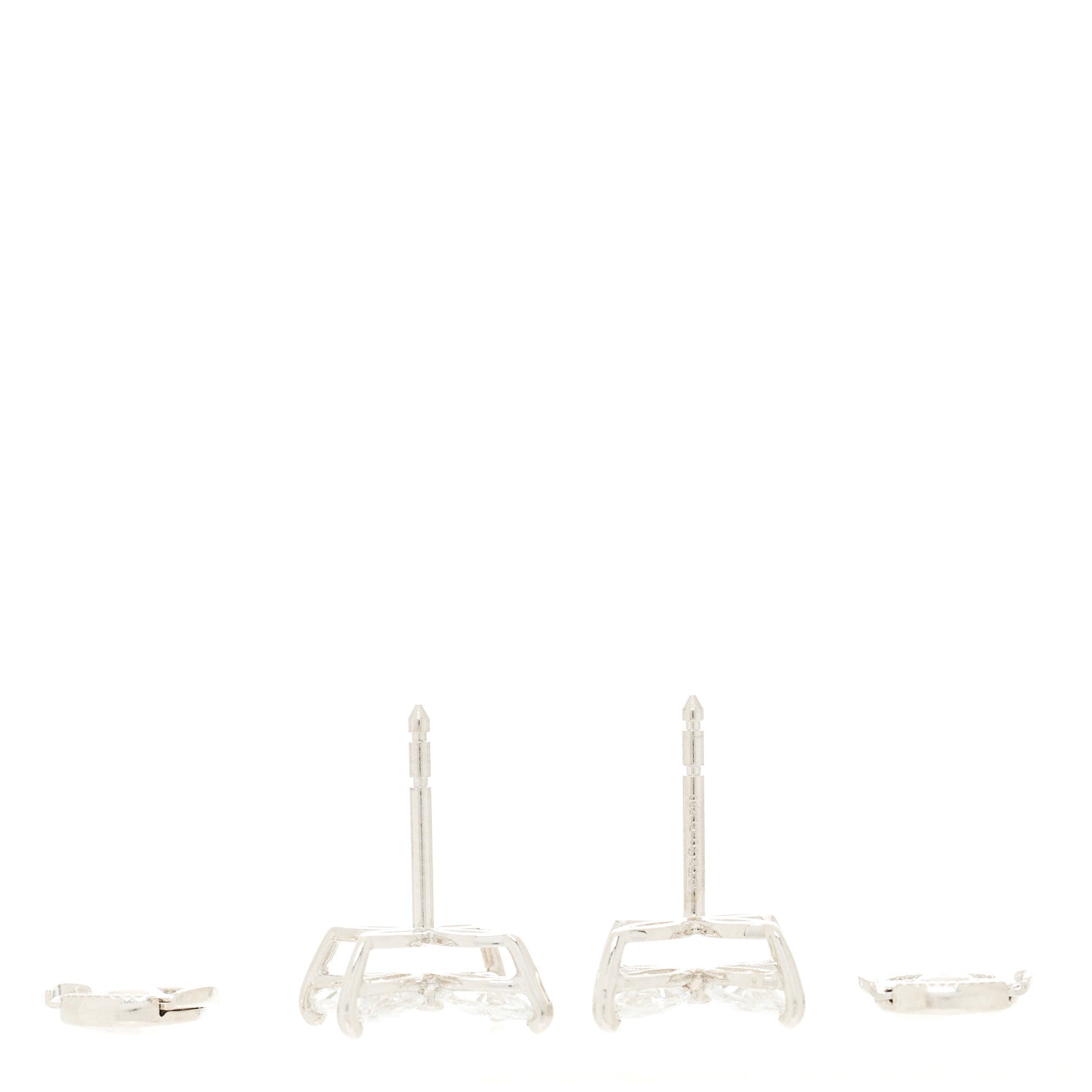 Tiffany Platinum Diamond Large Victoria Earrings 2 of 4