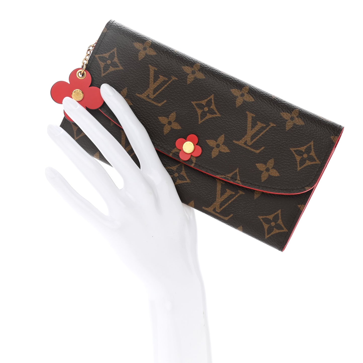Monogram Bloom Flower Emilie Wallet Rouge