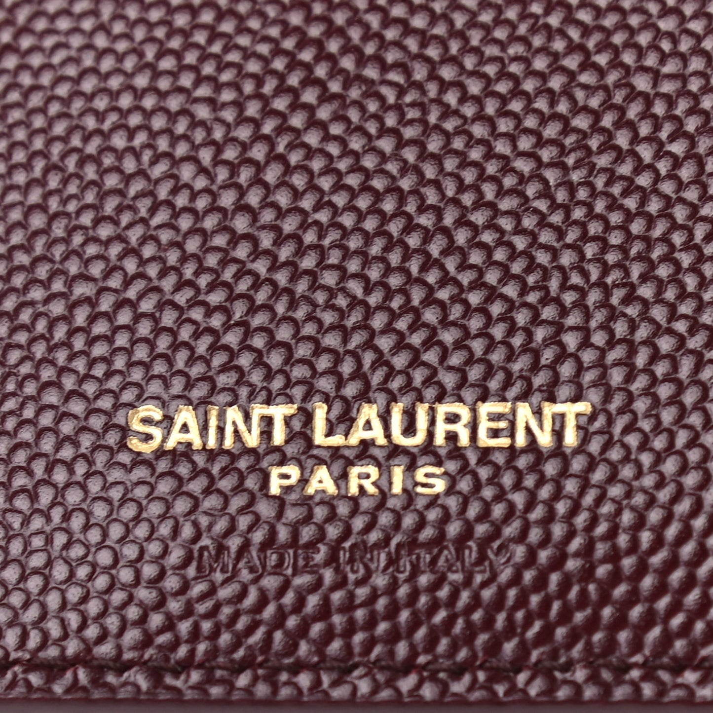 Grain De Poudre Matelasse Chevron Monogram Zipped Card Case Rouge Legion