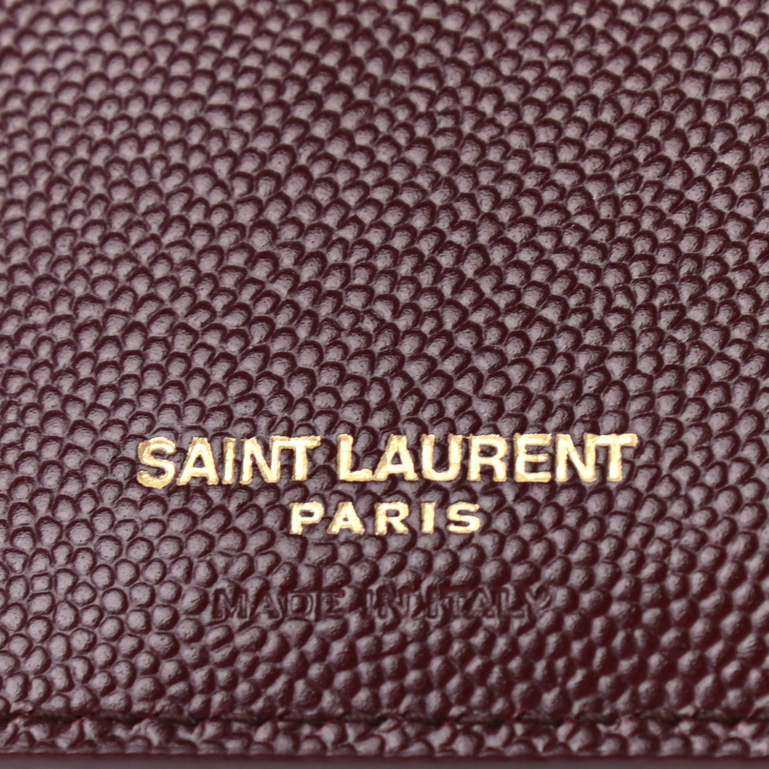 Saint Laurent Grain De Poudre Matelasse Chevron Monogram Zipped Card Case Rouge Legion 6 of 7
