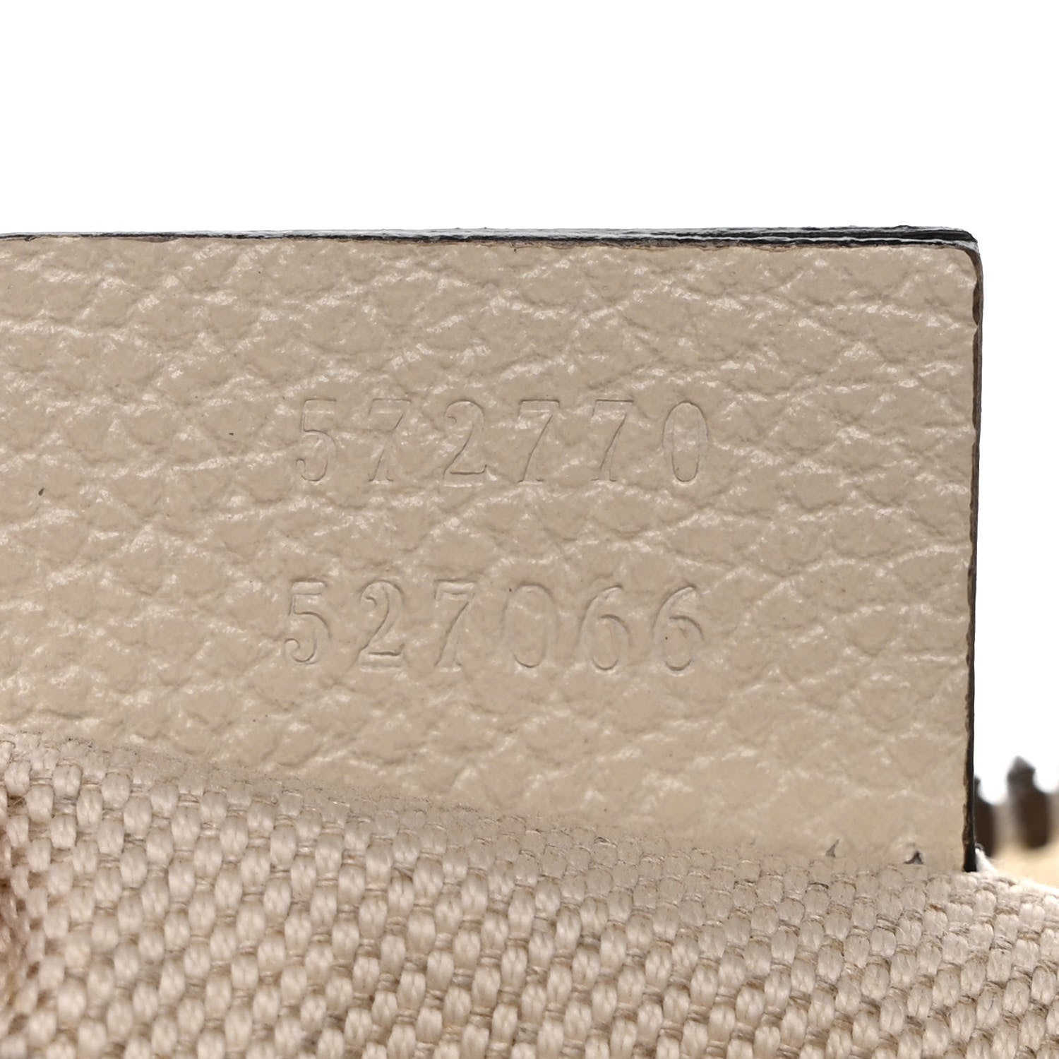 Gucci Pebbled Calfskin Logo Wristlet White 7 of 7